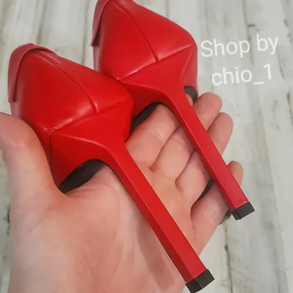 ZARA LEATHER HEELS HIGH HEEL LEATHER PUMPS Colo red bloggers favorite