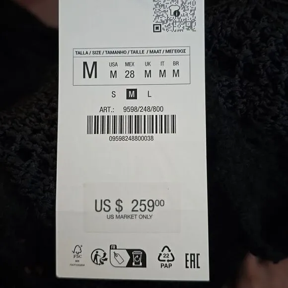 ZARA LIMITED EDITION LONG MAXI CROCHET DRESS