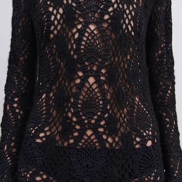 ZARA LIMITED EDITION LONG MAXI CROCHET DRESS