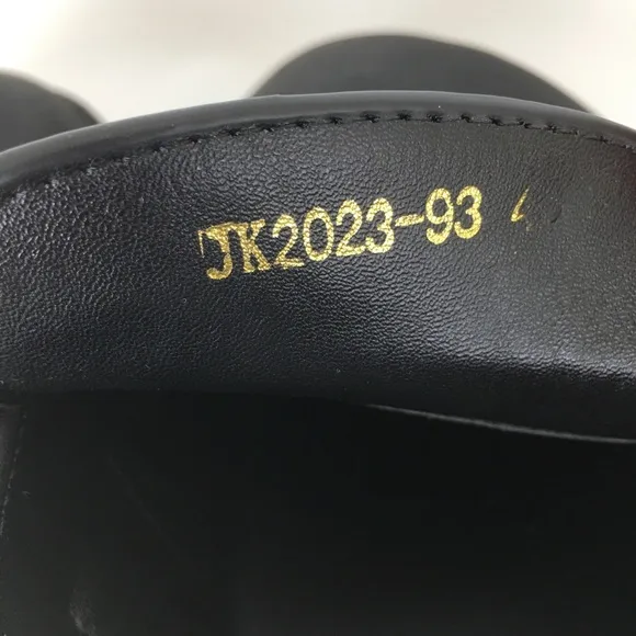 Zara Mens Black Leather Buckle Clogs Chunky Slide Sandal Slip On Shoes Mules