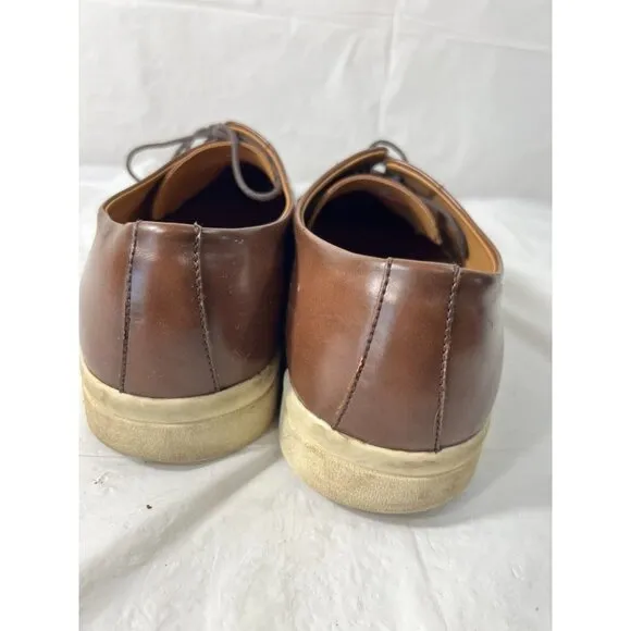 Zara Mens Oxfords Dress Shoes Lace Up Brown Derby EU 46  size 13  leather