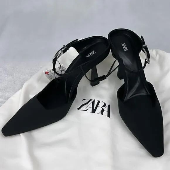 ZARA Open Back Heels NWT