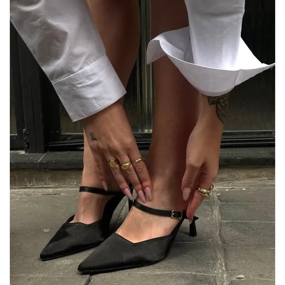 ZARA Open Back Heels NWT