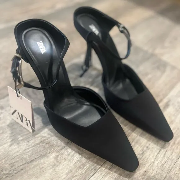ZARA Open Back Heels NWT