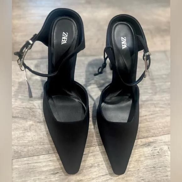 ZARA Open Back Heels NWT