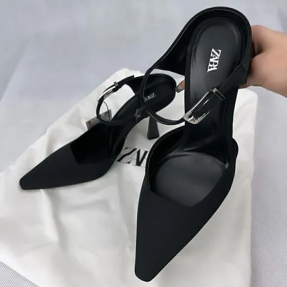 ZARA Open Back Heels NWT