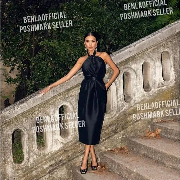 ZARA STUDIO TAFFETA HALTER DRESS LIMITED EDITION