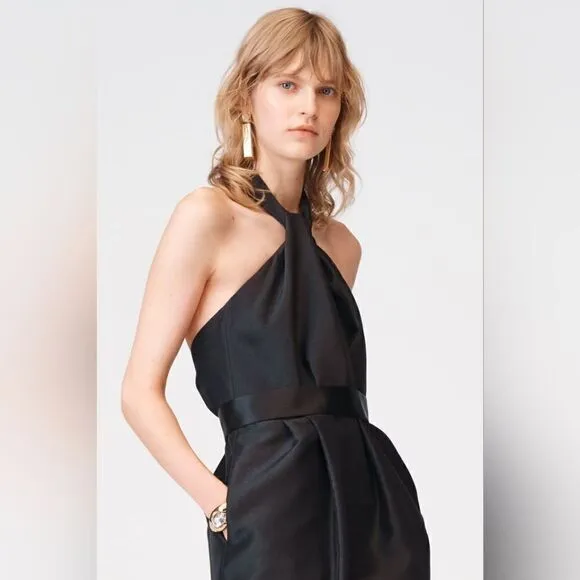 ZARA STUDIO TAFFETA HALTER DRESS LIMITED EDITION