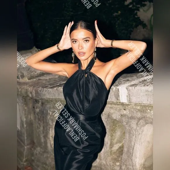 ZARA STUDIO TAFFETA HALTER DRESS LIMITED EDITION