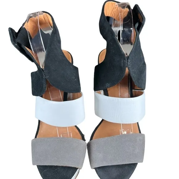 Zara woman strappy peep toe platform high heels 9 (40)