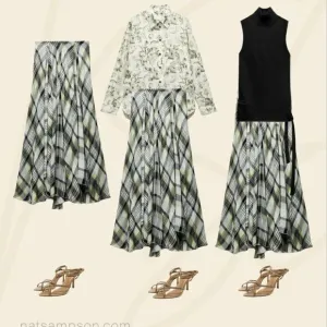 Zara bloggers fav PRINTED MIDI SKIRT ZW COLLECTION