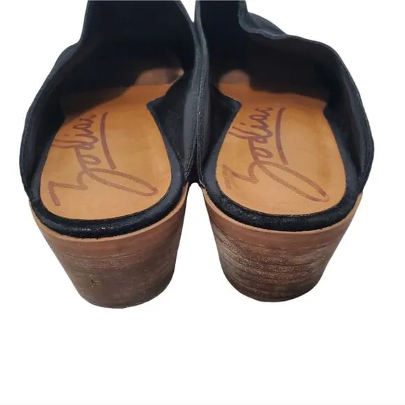 Zodiac | Quartz Black Suede Leather Heeled Slip-On Mules